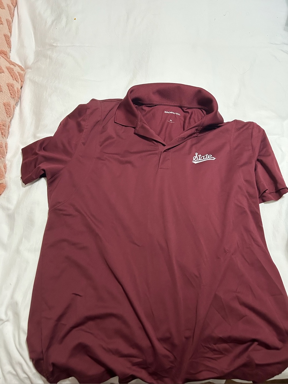 Mississippi State Sport-Tek Maroon Men's Polo with Script Logo